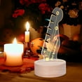 thumbnail image 4 of Support de Rangement pour Médiator de Guitare en Acrylique 3D avec Base en Bois et Éclairage LED Chaud, 4 of 6