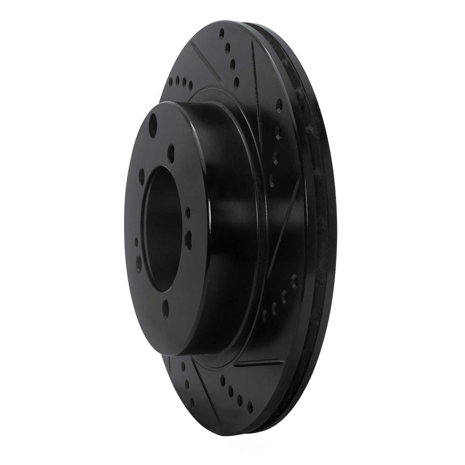 Dynamic Friction Company 633-72036R DFC Brake Rotor - Drilled And Slotted - Black