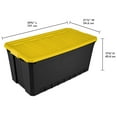 thumbnail image 2 of Sterilite 189L Stacker Tote- Black, 2 of 3