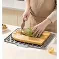 thumbnail image 6 of Silicone Draining Mat, Non-Slip Quick-Dry Dish Drying Pad for Kitchen Counter and Sink, Stain-Resistant Easy-Clean Multipurpose Silicone Mat for Bowls, Plates, and Everyday Kitchen Use, 6 of 8
