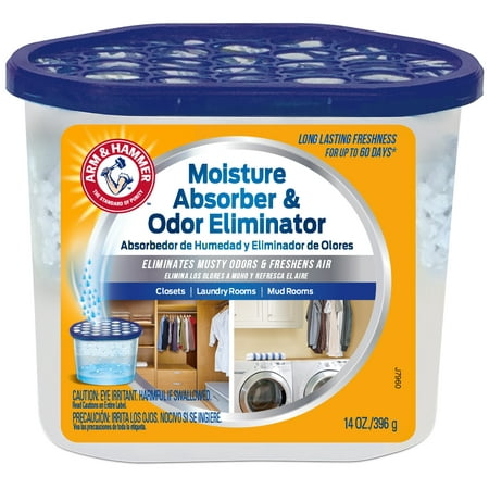 Arm & Hammer Moisture Absorber & Odor Eliminator Tub, 14 (Best Carpet Freshener For Pet Odors)