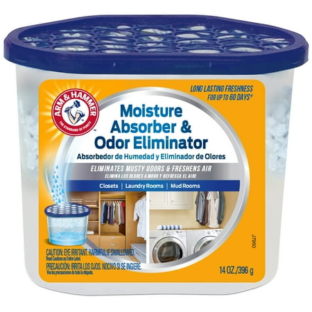 Arm & Hammer Moisture Absorber & Odor Eliminator Tub, 14 (Best Smoke Odor Eliminator)