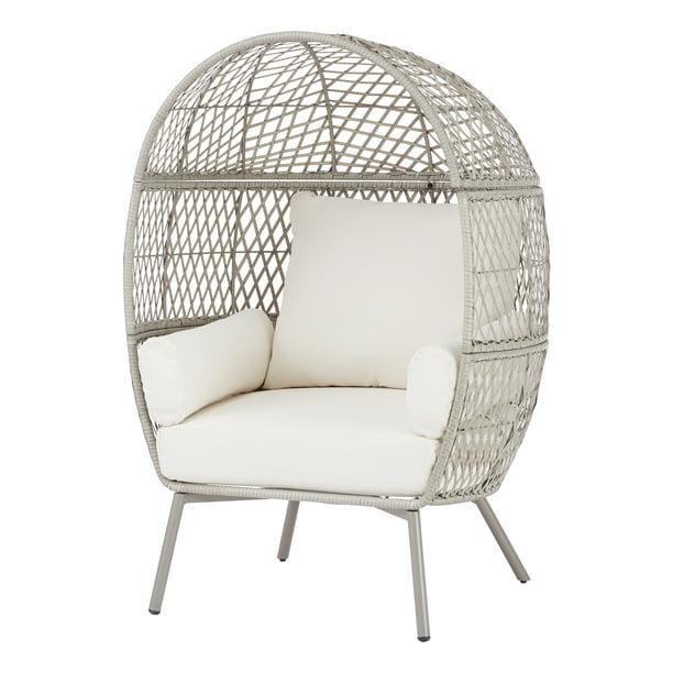 Wicker Outdoor Egg Chair Cream, Ventura Outdoor Furniture Collection