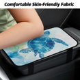 thumbnail image 3 of Yuyamidu Blue Sea Turtle Auto Armrest Cover Winter Car Center Console Cover Protector Car Interior Accessories Warm Center Console Armrest Cover for Car Van Truck, 3 of 7