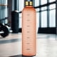 thumbnail image 4 of Naiovety Botella de agua deportiva con marca de tiempo, fácil de limpiar, multifuncional, ligera y portátil Mostrada Ámbar, 4 of 6