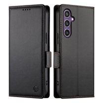 Dteck Wallet Case for Samsung Galaxy S24 FE 6.7" 2024, Premium PU Leather Folio Magnetic Closure Card Holder Kickstand Full Protection Phone Case Compatible with Samsung Galaxy S24 FE,Black