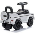 thumbnail image 4 of Best Ride On Cars Kids Stroller Mercedes G-Wagon Push Car, White, 4 of 9