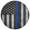 thumbnail image 3 of Police Flag Round Carpet Circle Rug Outdoor Patio Area Rug Washable Large Area Rugs Hallway Room Decor Fitness Mats, 3 of 8