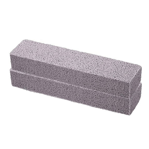 2 Pack Pumice Stones for Toilet Bowl Cleaning Scouring Pad Pumice Stick Cleaner for Cleaning Toilets, Bathtubs, Grills, Kitchen, Swimming Pools, Sinks, 5.9 x 1.4 x 0.9 Inch