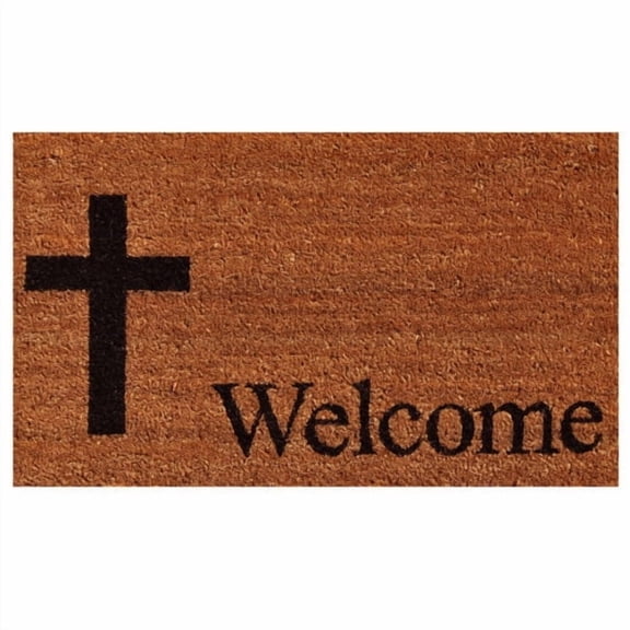 Calloway Mills Cross Welcome Outdoor Doormat