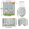 thumbnail image 2 of Luxcidy Easter Shower Curtain Sets, 4 Pcs Shower Curtain Sets with Non-Slip Rugs, Toilet Lid Cover and Bath Mat, Easter Bathroom Curtain Decor Set with 12 Hooks, 2 of 8