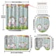 thumbnail image 1 of Conjunto de Baño con Cortina de Ducha Conjunto de 4 Piezas Casa Baño Seco Separación Húmeda Cortina de Ducha Impermeable Cortinas de Ducha Modernas para Baño, 1 of 9