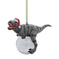 thumbnail image 2 of Design Toscano QS93320 Blitzer the T Rex Dinosaur Christmas Tree Ornament, 5 Inch, Single, 2 of 6