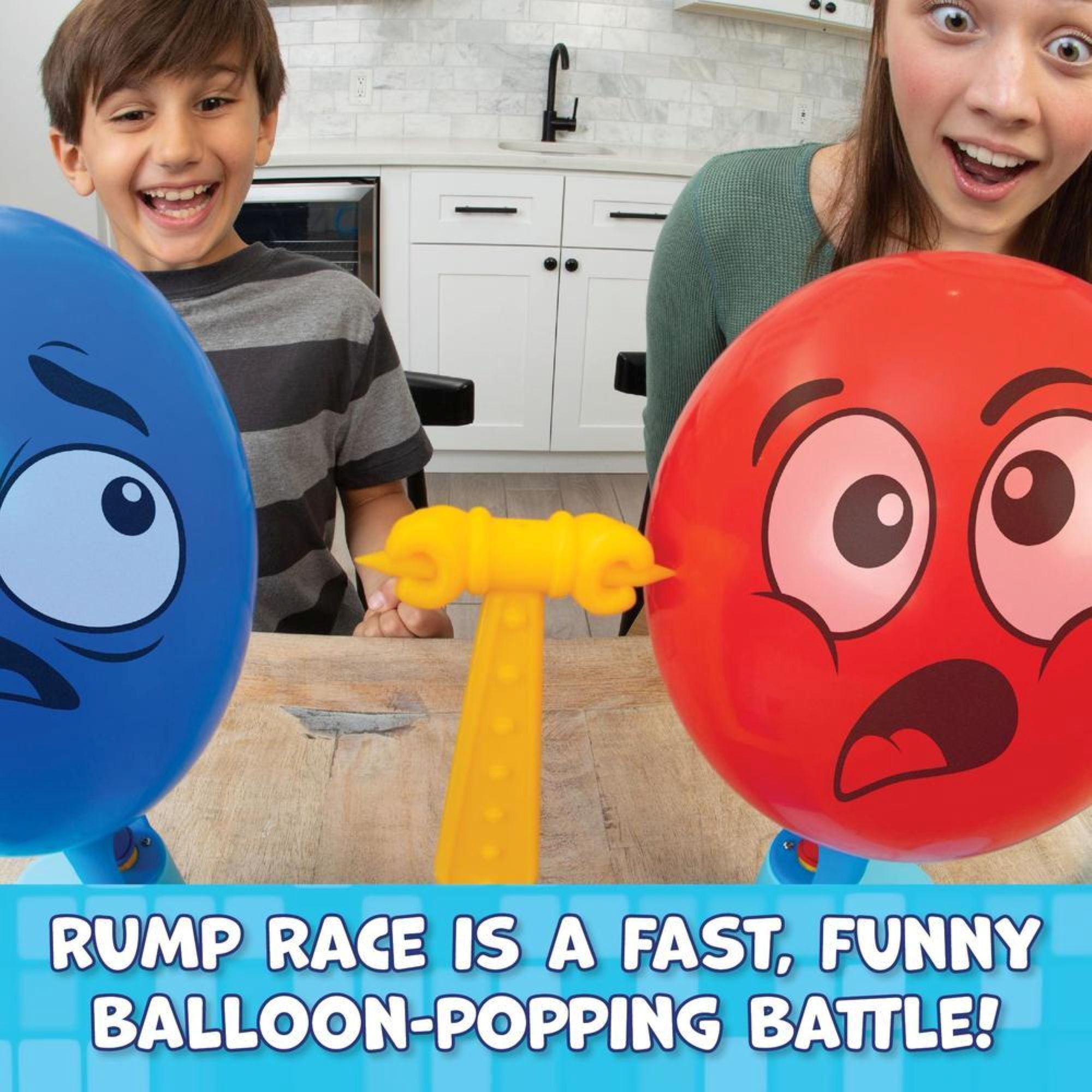 PlayMonster Rump Race, A Fun Family Balloon Popping Board Game, Children Ages 8 and Up