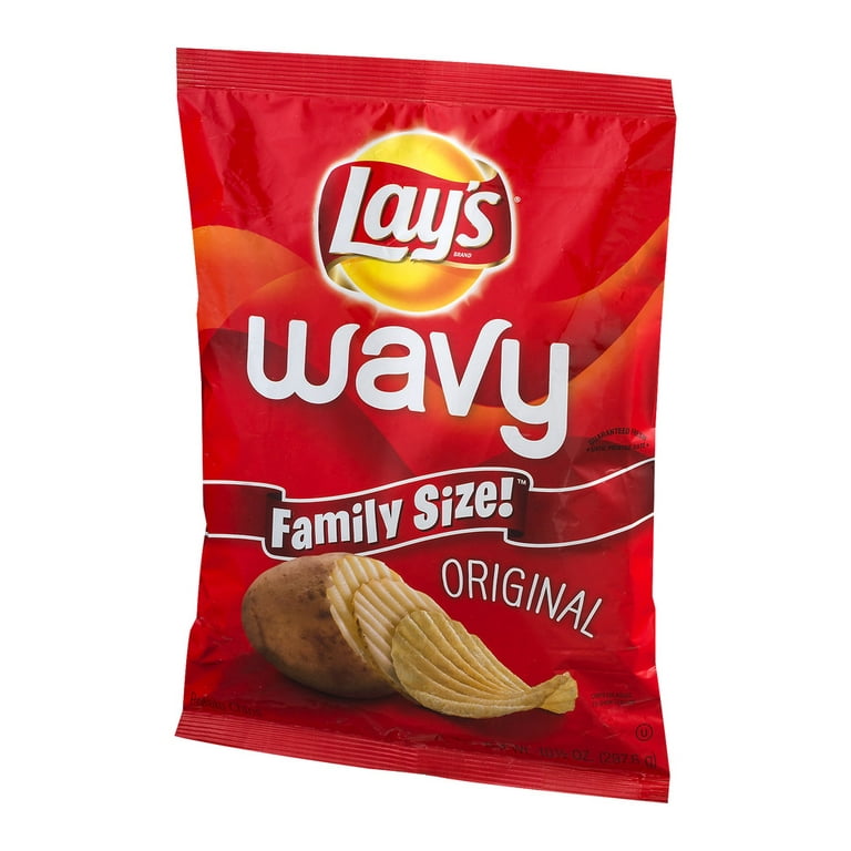 Lay's Potato Chips, Wavy Original, 10.5 Ounce