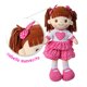 thumbnail image 3 of Muñeca de Trapo Sophia Vestido Fiusha Con Corazón Tejido 40 cm Linzy Toys Felpa Relleno Suave, 3 of 6