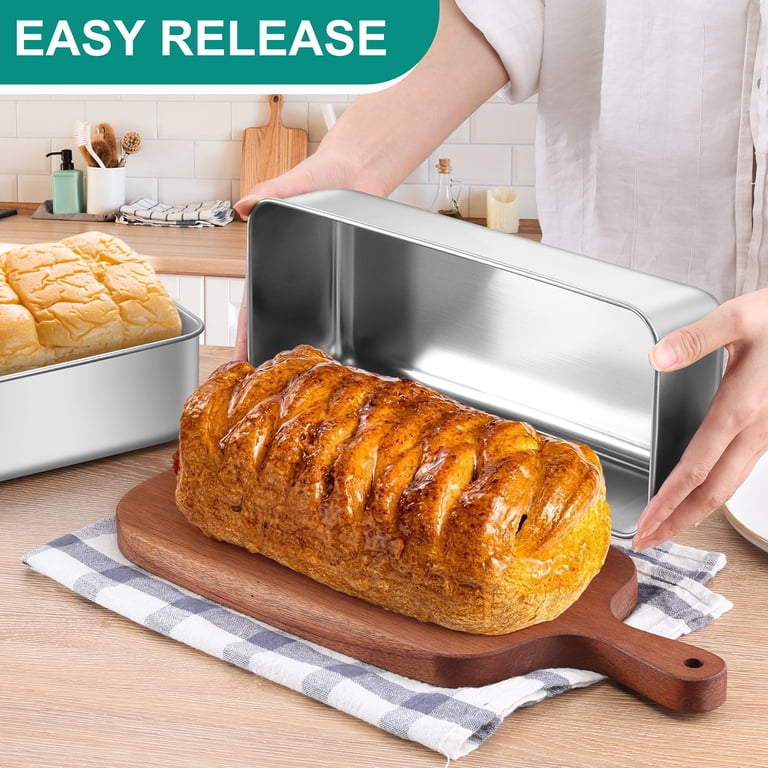 Vesteel 12" x 5" Stainless Steel Loaf Pans, Set of 2 photo 8