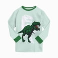 thumbnail image 6 of NOLDARES Baby Clothes Boy 6 12 18 24 Months 2T 3T 4T 5T Toddler Fall Winter Outfit Truck Embroidery Sweatshirt + Pants Set Size:8-9 Y,Green, 6 of 6