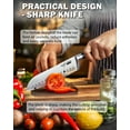 thumbnail image 3 of Cooks Standard Classic Cutlery, High Carbon Stainless Steel Knife Set, 8" Chef's Knife and 7" Santoku Knife Classic Sharp Kitchen Knives Set, Ergonomic Handle, 2-Piece, 3 of 11