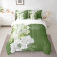 thumbnail image 2 of Manfei Green White Flower 7-Piece Twin Bedding Sets,Country Floral Bedding Comforter Set,Rustic Aestheric Sheet Sets For Girls Kids,Breathable Home Decor Reversible, 2 of 8