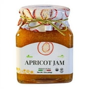Giusto Sapore Gourmet Italian Apricot Jam, 55% Fruit, All Natural, Gluten Free, Non GMO, 12oz - Imported from Italy and Family Owned
