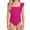 Hot Pink, variant on SHenli Girls Swimsuit One Piece Size 8 Hollow Out Straps Tankini Quick Dry Color Block Bathing Suit Beach Swimwear Stretch Strap