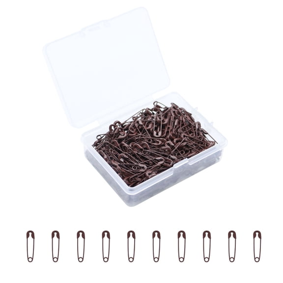 350-Count Safety Pins-Small Safety Pins for Garment Repair,Quilting,Jewelry Making,0.75 Inches Metal Safety Pins for Clothes Coffee