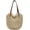 Khaki, variant on Kukuzhu Straw Beach Bag, Summer Straw Woven Tote Bag Beach Purse Weaving Shoulder Handbags for Vacation