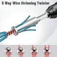 thumbnail image 3 of 4Pcs Wire Nut Twister with 1/4" Chuck Wire Connector Driver,Wire Twisting Tool,Spin Twist Wire Connector Socket with Wire Stripping Function,Hand Tools Kits,Springtok hand  tools, 3 of 9