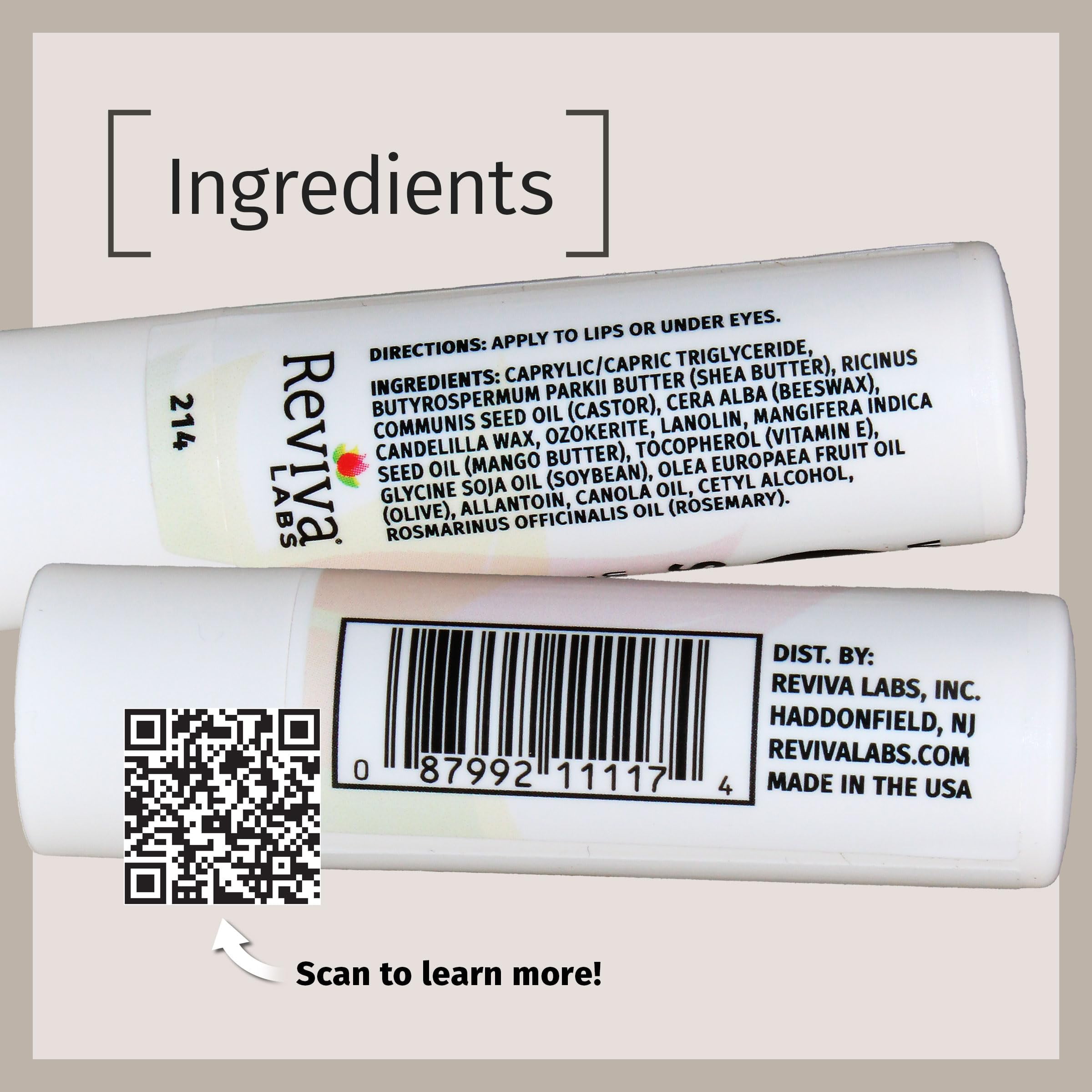 (Pack Of 12) Reviva Face Vitamin E Oil Stick 0.25 Oz