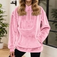 thumbnail image 4 of mgoYE Cat Pouch Hoodie for Women Kangaroo Pocket Dog Pouch Sweatshirts Pet Carrier Pullover Animal Holder Long Sleeve Tops(Pink,XL), 4 of 5