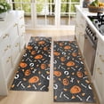 thumbnail image 4 of Kitchen Rugs Sets Of 2,Halloween Pumpkin Skull Pattern Anti Fatigue Kitchen Mat Rugs Non Slip Washable,Decorative Kitchen Floor Mats for Kitchen,Sink,Laundry,17"X47", 4 of 5