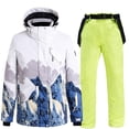 thumbnail image 1 of Traje De Esquí Al Aire Libre De Invierno Chaquetas Y Pantalones Unisex Trajes De Esquí Traje De Esquí Cálido Acolchado Impermeable Y A Prueba De Viento Guardurnaity OD016374-12, 1 of 6