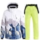 thumbnail image 1 of Traje De Esquí Al Aire Libre De Invierno Chaquetas Y Pantalones Unisex Trajes De Esquí Traje De Esquí Cálido Acolchado Impermeable Y A Prueba De Viento Yuarrent OD016374-12, 1 of 6