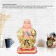 thumbnail image 4 of Standing Maitreya Buddha Statue Solar Powered Light Energy Sensor for Office Home Car Gift Small Size, 4 of 4