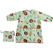 Tidy Tot Long Length Waterproof Coverall Bib Weaning, Painting, Messy Play. BLW Baby Led Weaning with Bib and Bag