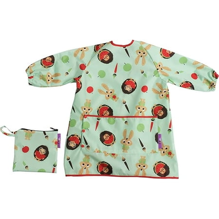 Tidy Tot Long Length Waterproof Coverall Bib Weaning, Painting, Messy Play. BLW Baby Led Weaning with Bib and Bag
