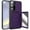 Purple, variant on Case for Samsung Galaxy S24 Plus Wallet with Hidden Make-up Mirror Card Slot Holder, Rugged PC+TPU Shockproof Non-Slip Lens Protection Wallet Case for Samsung Galaxy S24 Plus, Black