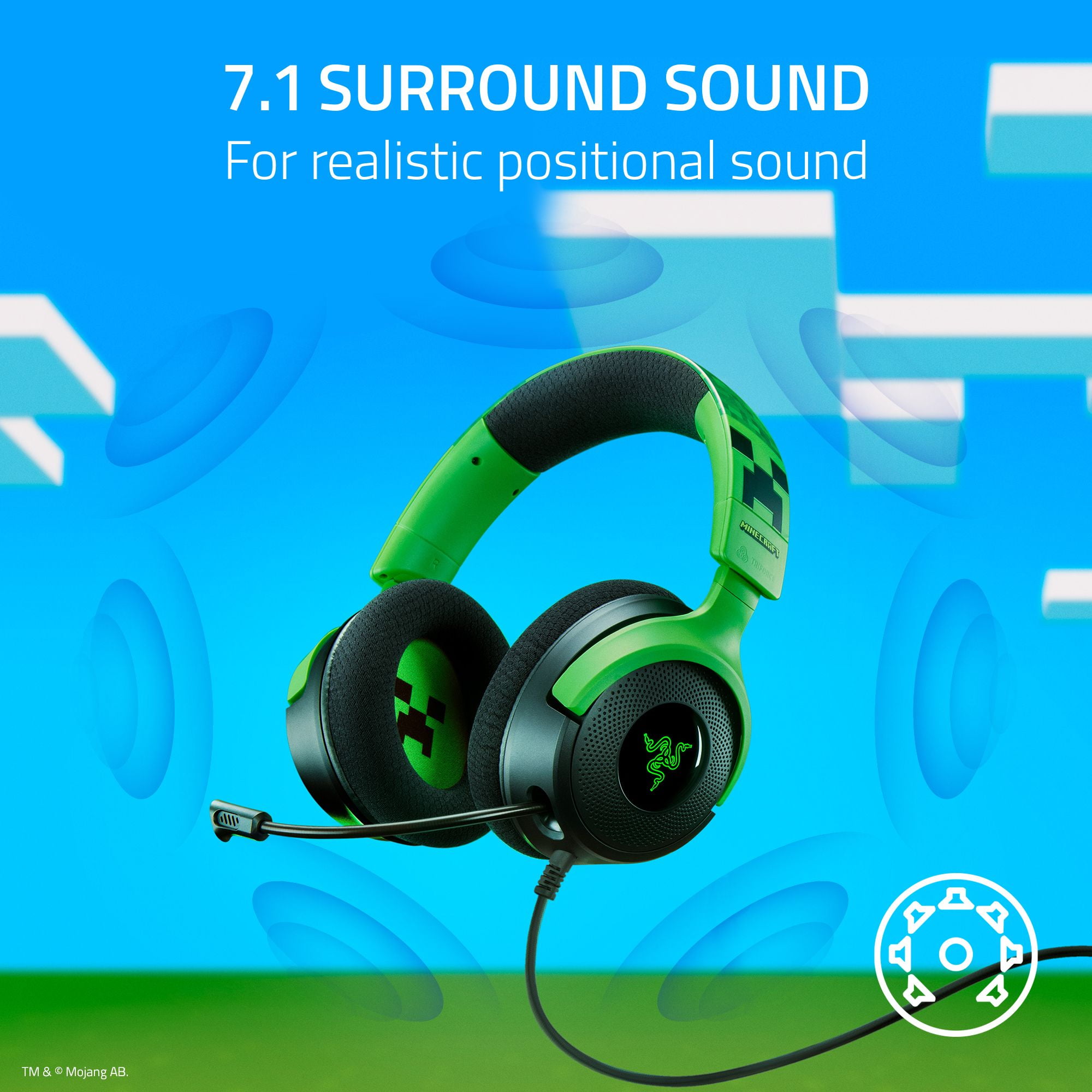 Razer Kraken V4 X - Minecraft Edition - Walmart.com