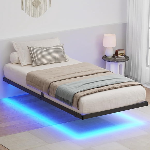 Base de Cama Flotante individual con Luces LED