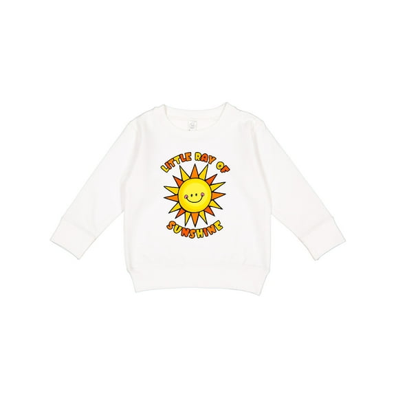 Inktastic Little Ray of Sunshine Cute Smiling Yellow and Orange Sun Toddler Sweatshirt