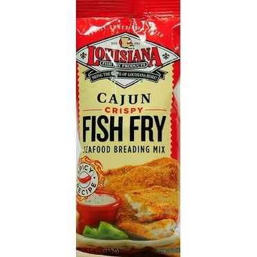 Louisiana Fish Fry Products Cajun Crispy Fish Fry Breading Mix, 10 oz
