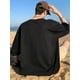 thumbnail image 5 of Men'S 2025 Sports Short Sleeve T-Shirt - Casual Crew Neck, Stretch Fabric, White with Black Print Design, Perfect for Outdoor Activities & Casual Attire, Casual Wear Tee | Crew Neck Shirt | Durab, 5 of 6