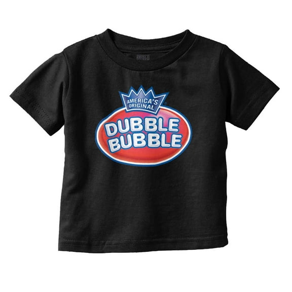 Original Dubble Bubble Double Logo Gum Toddler Boy Girl T Shirt Infant Toddler Brisco Brands 12M