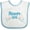 White and Blue, variant on Inktastic Spring Wedding Flower Girl Banner Girls Baby Bib