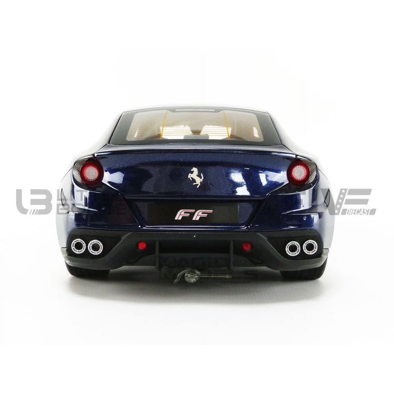 Ferrari FF GT V12 Blue 1/18 Diecast Model Car by Hotwheels