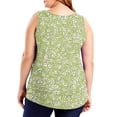thumbnail image 4 of Plus Size Tank Tops for Women Sleeveless Round-neck Printed Summer Casual Loose Plus Camisoles Tank Multicolor XXXXXL, 4 of 5