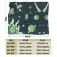 thumbnail image 3 of ZICANCN Anti-Pilling Flannel Bed Throw Blankets Space Earth Pixel Art , Couch Ultra Soft Micro Fleece Sofa Bed Camping Travel Blanket for Adults 50"x40", 3 of 8