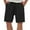 Black, variant on EchfiProm Casual Shorts Gray Sports Running Fitness Elastic Waist Shorts Solid Color Workout Shorts M