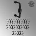 thumbnail image 2 of Renovators Supply Black Birdcage Cabinet Pull 5" L Wrought Iron handles Rust Resistant Decorative Pulls for Kitchen Drawer doors w/Screws Pack of 25, 2 of 8
